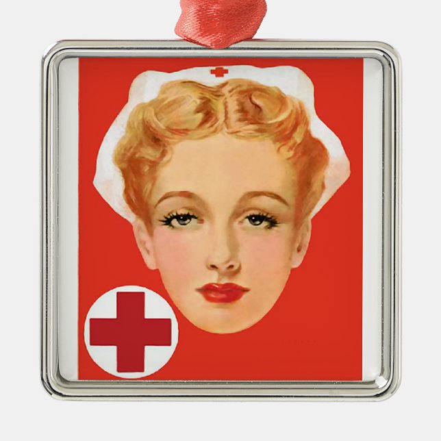 Ornement En Métal Infirmière (Devant)