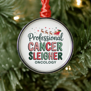 Ornement En Métal Infirmière en oncologie Noël Cancer Chimiothérapie
