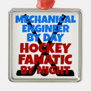 Ornement En Métal Ingénieur mécanicien de Hockey Lover