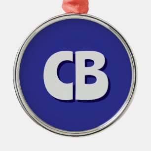 Ornement En Métal Initiales minimalistes Monogrammes professionnels