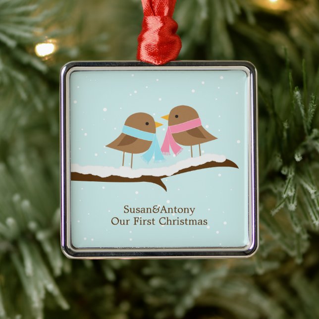 Ornement En Métal Inséparables (Arbre)