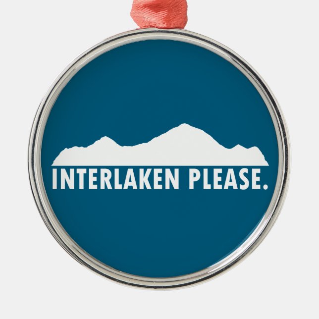 Ornement En Métal Interlaken Switzerland Please (Devant)