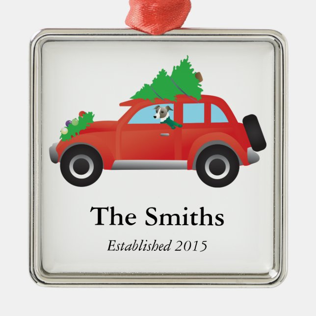 Ornement En Métal Italien Greyhound ou Whippet Conduite voiture de N (Devant)