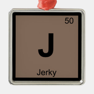 Ornement En Métal J - Boeuf Séché Chimie Symbole du Tableau Périodiq