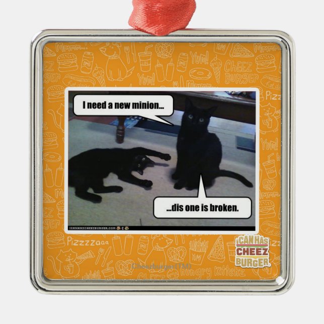 Ornement En Métal J'ai besoin d'un nouveau minion (Devant)