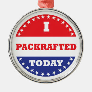 Ornement En Métal J'ai fait l'emballage aujourd'hui