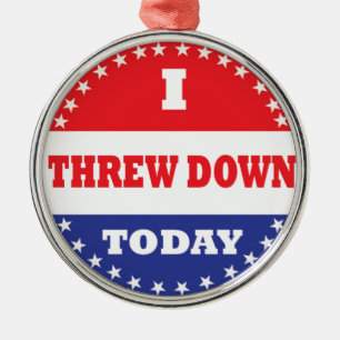 Ornement En Métal J'Ai Jeté Aujourd'Hui