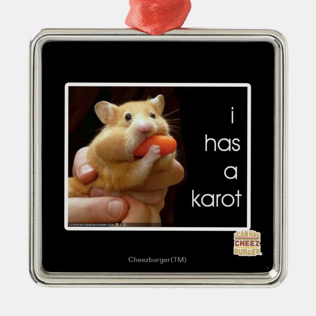 Ornement En Métal J'ai un karot (Devant)