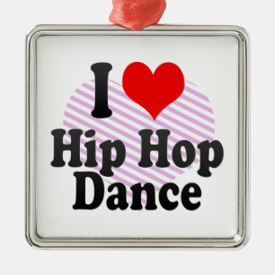 Ornement En Métal J'aime la danse de hip hop