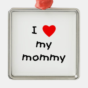 Ornement En Métal J'aime ma maman
