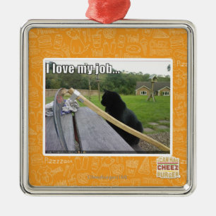 Ornement En Métal J'aime mon travail