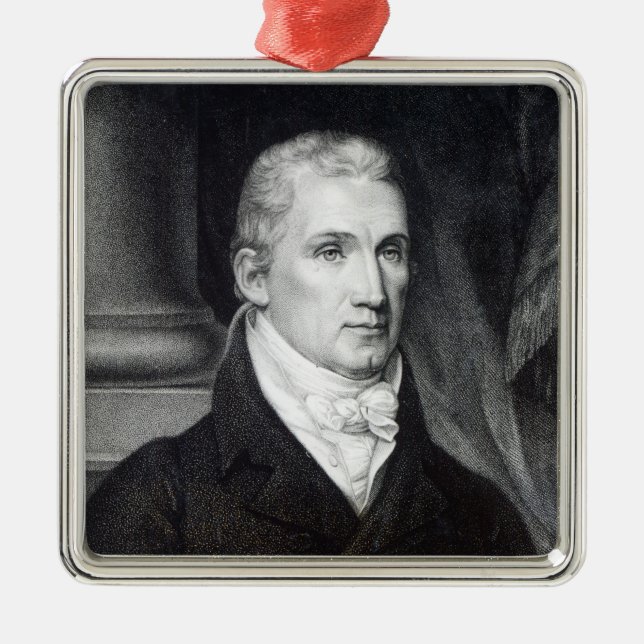 Ornement En Métal James Monroe, gravé par Thomas Gimbrede (Devant)
