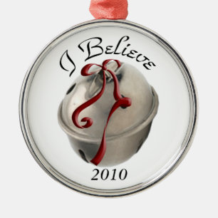 Ornement En Métal Je crois que Reindeer Bell Ornament