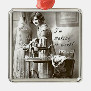 Ornement En Métal Je le fais fonctionner