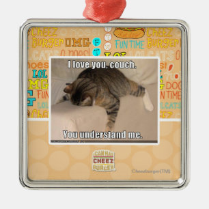 Ornement En Métal Je t'aime, divan