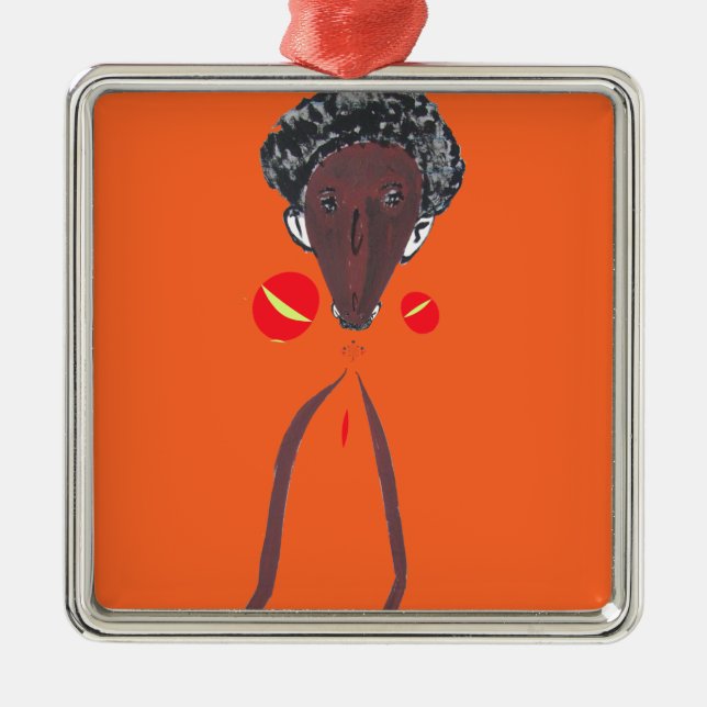 Ornement En Métal Je vous aime Nakupenda Swahili (Devant)