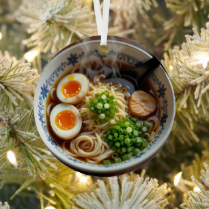 Ornement En Métal J'espère que votre Noël est Soup-er ! Ramen Pun