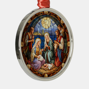Ornement En Métal Jésus lavant les pieds de Pierre,