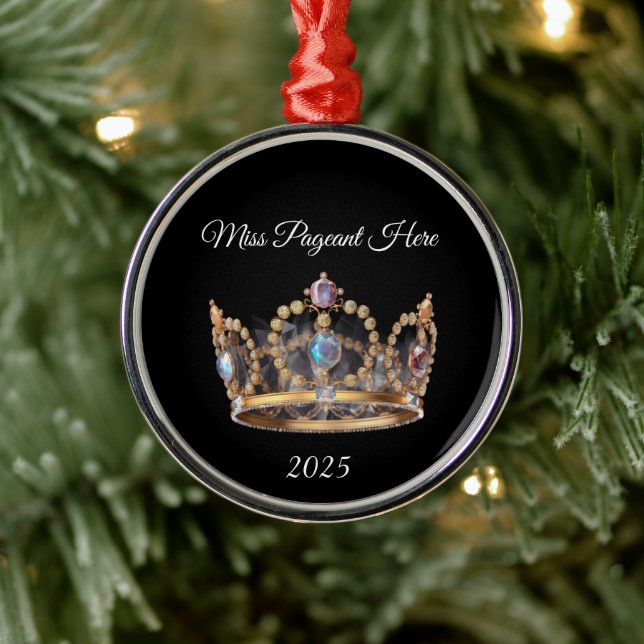 Ornement En Métal Jeweled Crown Christmas Ornament (Arbre)