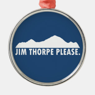 Ornement En Métal Jim Thorpe Pennsylvanie S'il vous plaît