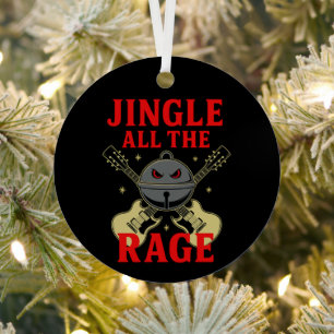 Ornement En Métal Jingle All the Rage – Noël Heavy Metal