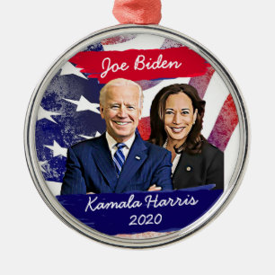 Ornement En Métal Joe Biden et Kamala Harris 2020 Élection américain