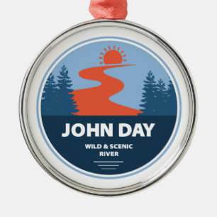 Ornement En Métal John Day Wild and Pittoresque River Oregon