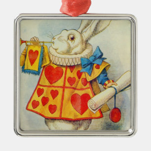 Ornement En Métal John Tenniel The White Rabbit