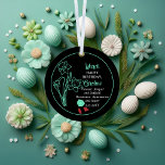 Ornement En Métal jonquille de mars | Aquamarine Anniversaire Keepsa<br><div class="desc">Mars a en fait deux fleurs et deux pierres précieuses pour célébrer les anniversaires de ce mois : les fleurs — jonquils et jonquilles ; pierres précieuses — aquamarine et jasper. Ce design présente la beauté des jonquilles. Ce design présente les fleurs et les pierres précieuses ainsi que le nom...</div>