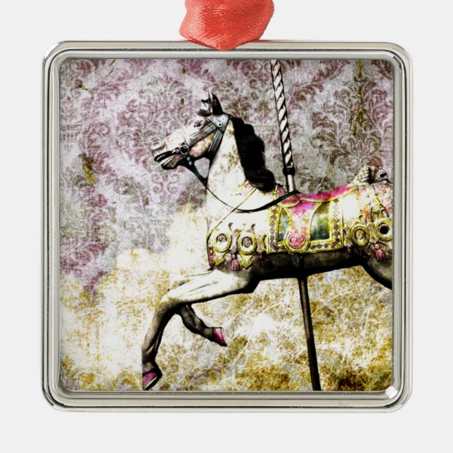 Ornement En Métal Joyeux Cheval (Devant)
