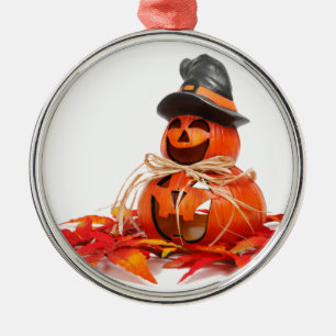 Ornement En Métal Joyeux Halloween de Jack-o'-lantern