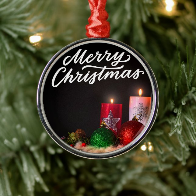 Ornement En Métal Joyeux Noël (Arbre)