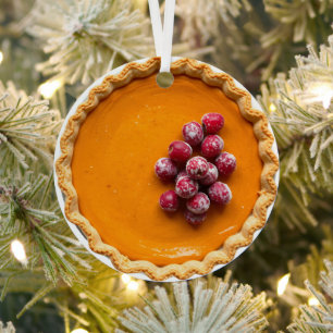 Ornement En Métal Joyeux Noël aux fruits rouges Tarte à la citroui