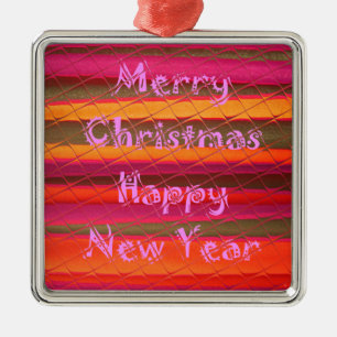 Ornement En Métal Joyeux Noël Bonne année Collection