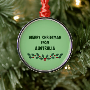 Ornement En Métal Joyeux Noël d'Australie