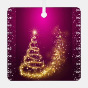 Ornement En Métal Joyeux Noël et Bonne Année !