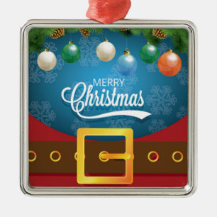 Ornement En Métal Joyeux Noël Père Noël