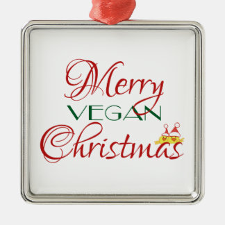 Ornement En Métal Joyeux Noël végétalien