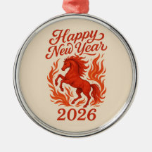 Joyeux Nouvel An 2026 Cheval Fiery