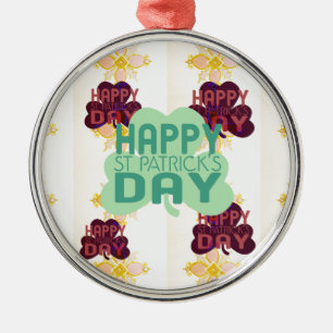 Ornement En Métal Joyeux Saint Patrick's Day Lovely Art Print