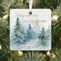 Joyeux Tout Toujours Heureux Arbres d'Hiver