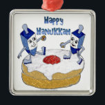 Ornement En Métal Judaica Happy Hanukkah Dancing Dreidels<br><div class="desc">You are viewing The Lee Hiller Designs Collection of Home and Office Decor,  Apparel,  Toxiques and Collectibles. The Designs include Lee Hiller Photographie et Mixed Media Digital Art Collection. You can view her her Nature photographiy at at http://HikeOurPlanet.com/ and follow her hiking blog within Hot Springs National Park.</div>
