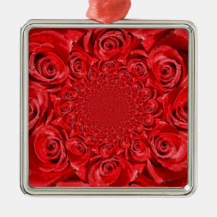 Ornement En Métal Kaleidoscope de roses rouges : Joyeuse Saint-Valen