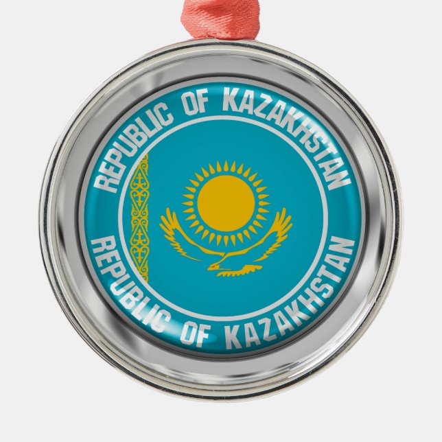 Ornement En Métal Kazakhstan Round Emblem (Devant)