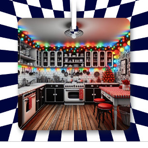 Ornement En Métal Kitsch Kitchen Noël Personnalisé