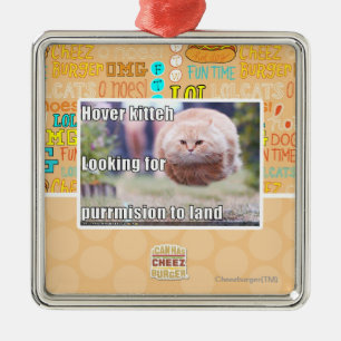 Ornement En Métal Kitteh de vol plané