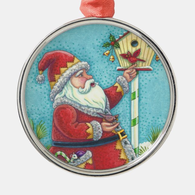 ORNEMENT EN MÉTAL KRIS KRINGLE REDBIRDS CHRISTMAS PREMIUM ORNAMENT (Devant)