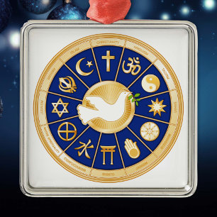 Ornement En Métal La colombe de la paix