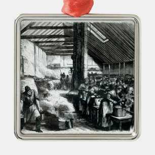 Ornement En Métal La cuisine de soupe à Spitalfields, 1867