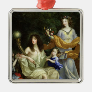 Ornement En Métal La famille de Louis XIV 1670